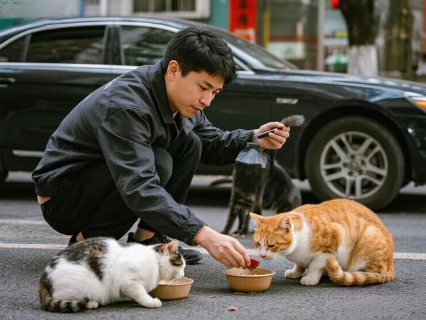 喂流浪猫